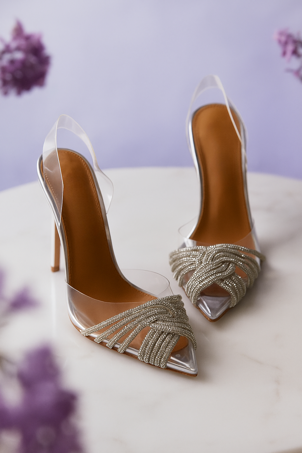 Elegant Crystal Mule Sandals - Luxe Footwear for Every Occasion.