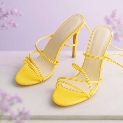 Elegant Strappy High Heel Sandals