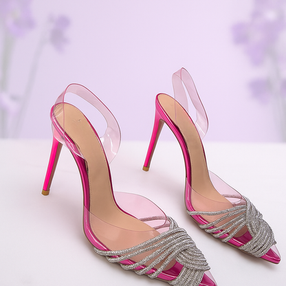 Elegant Crystal Mule Sandals - Luxe Footwear for Every Occasion.